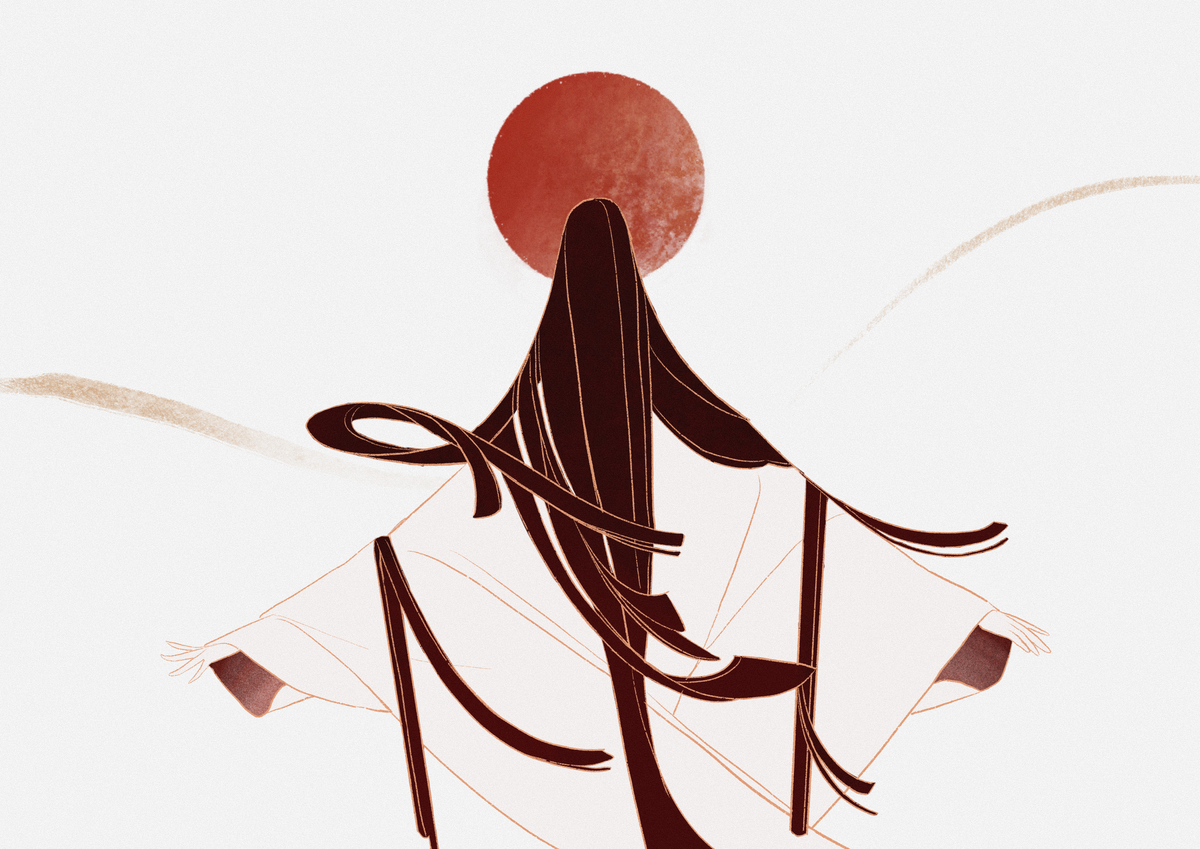This is a pixiv picture whose title is ひのもと.