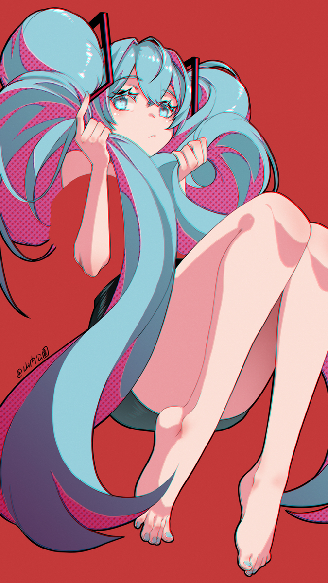 This is a pixiv picture whose title is miku16th.