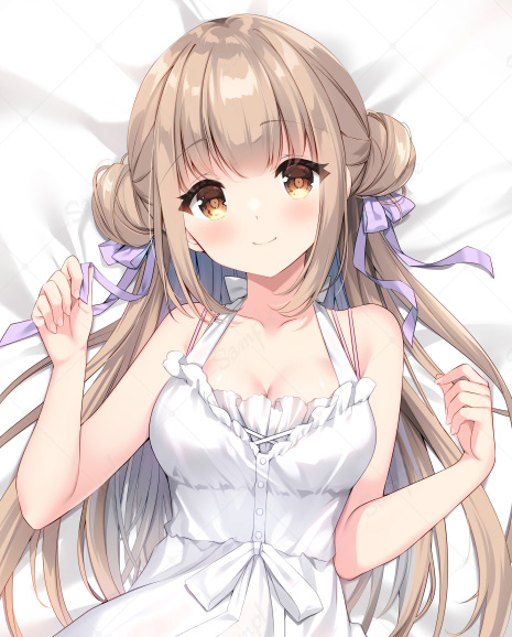 This is a pixiv picture whose title is 看板娘『小春』ちゃん抱き枕カバー.