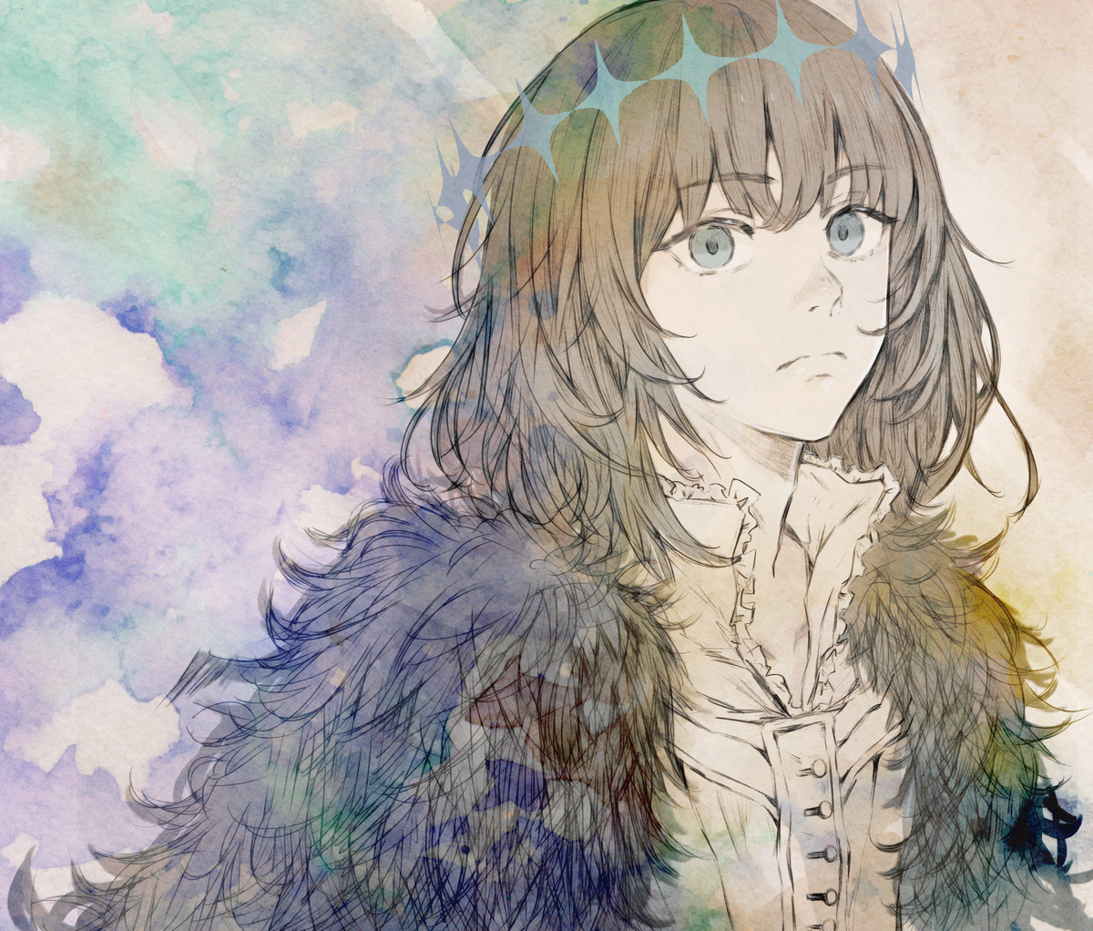 This is a pixiv picture whose title is 妖精の王.