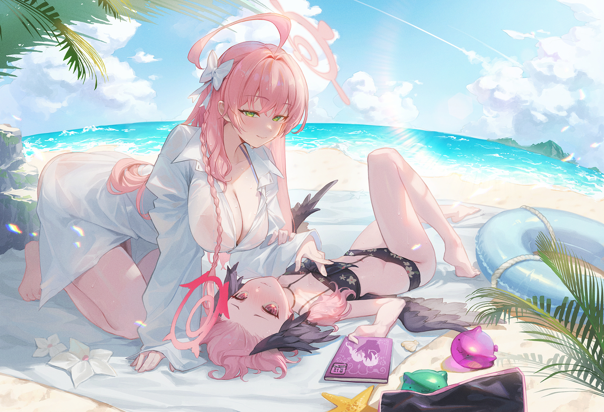 This is a pixiv picture whose title is ブルアカ.