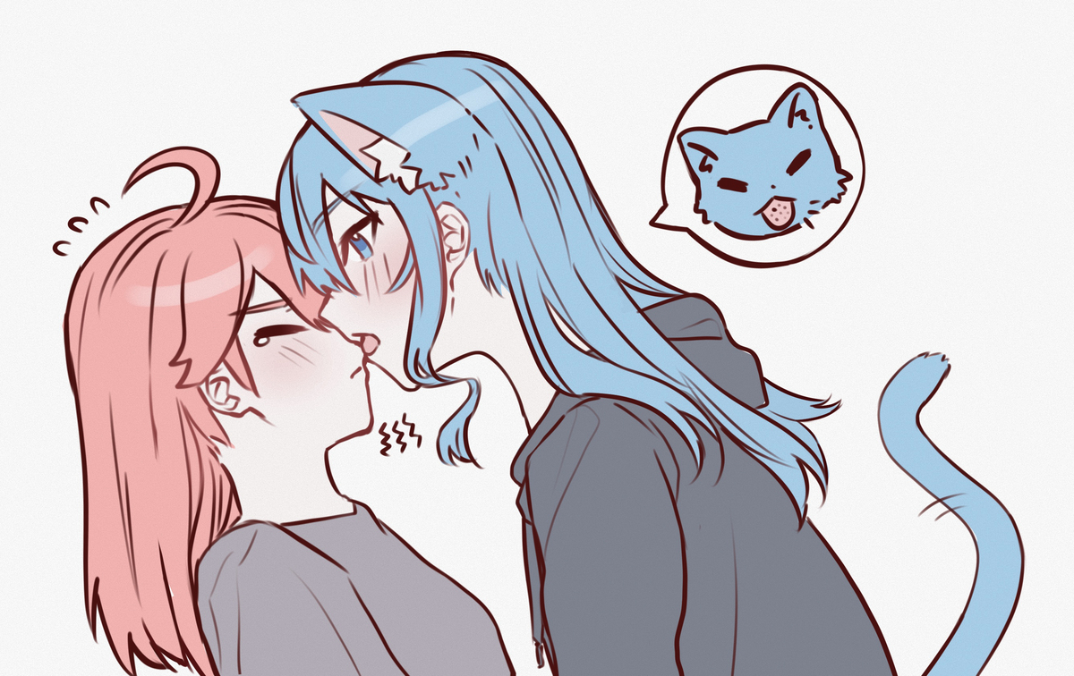 This is a pixiv picture whose title is ☄️🐈 🌸.