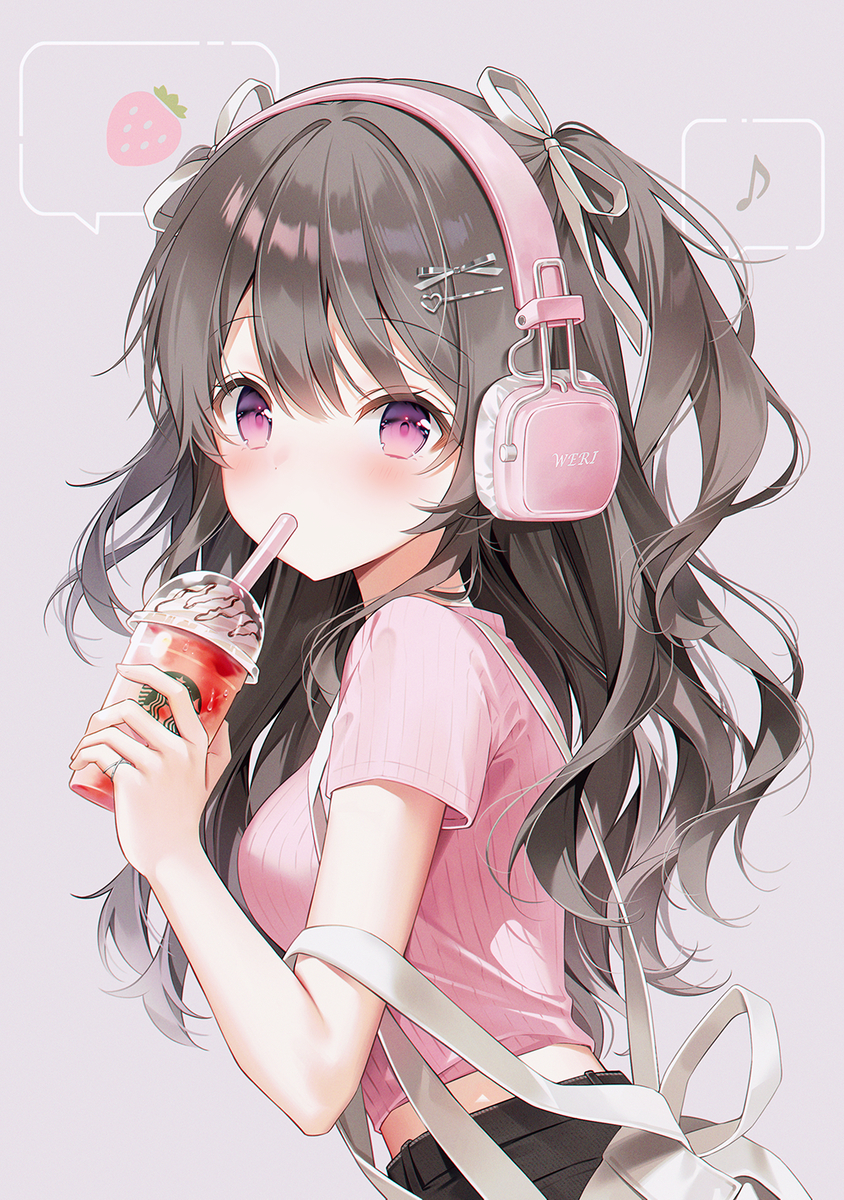 This is a pixiv picture whose title is 🎶.