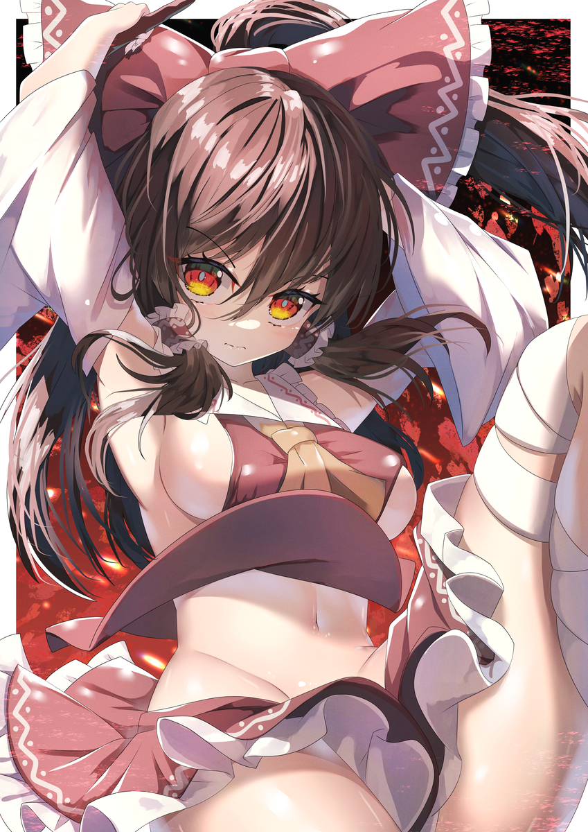 This is a pixiv picture whose title is 楽園の素敵な巫女.