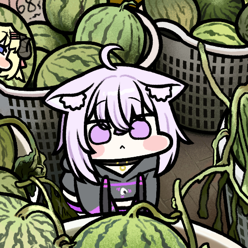 This is a pixiv picture whose title is 猫又おかゆ.