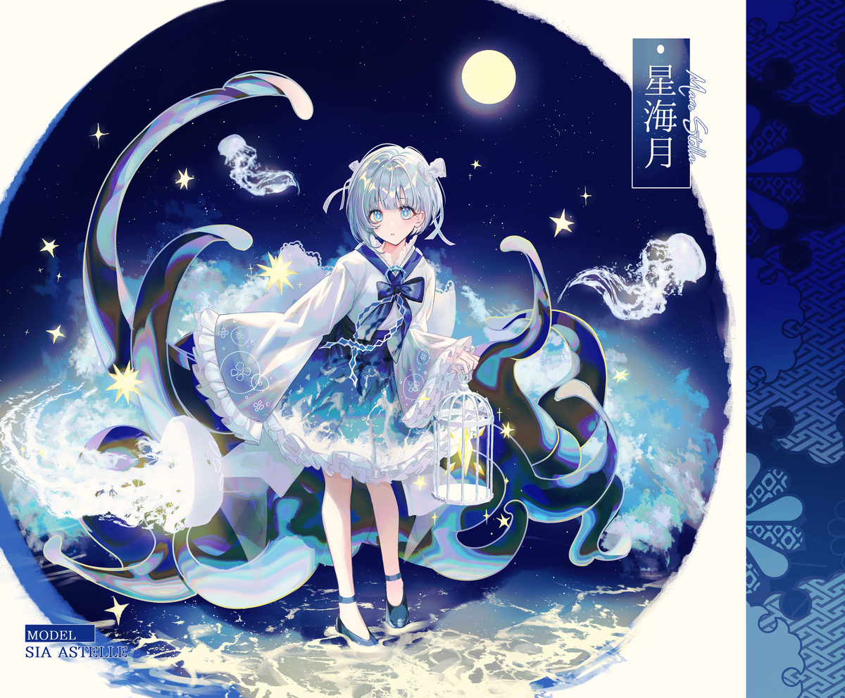 This is a pixiv picture whose title is 星海月.
