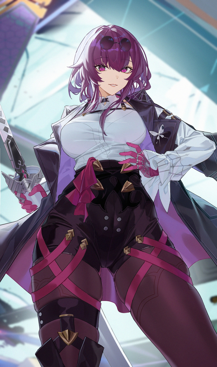 This is a pixiv picture whose title is 卡芙卡.