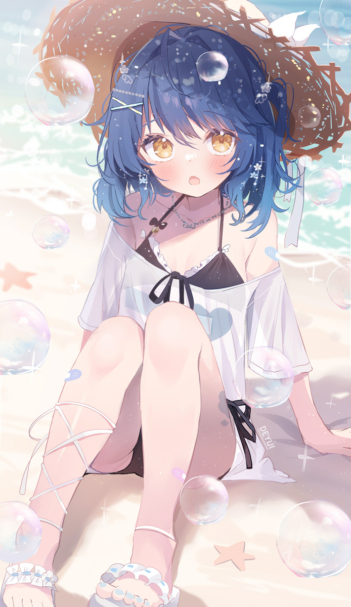 This is a pixiv picture whose title is Summer 🌊.