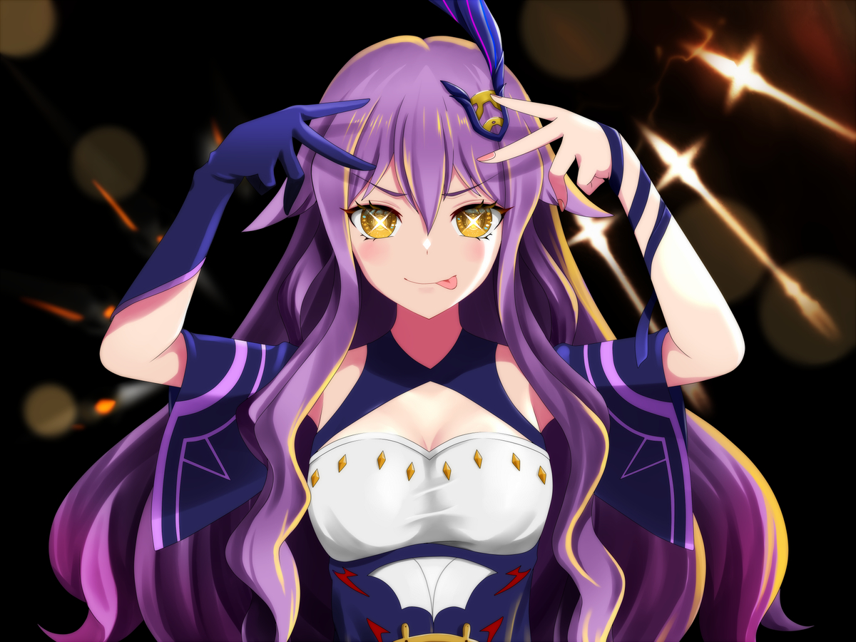 This is a pixiv picture whose title is 最強で無敵のアイドル？.