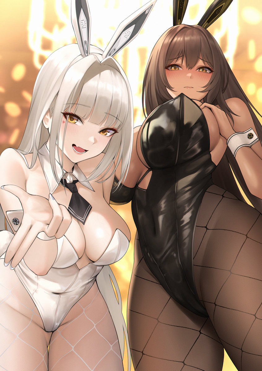 This is a pixiv picture whose title is 幸運のウサギ.