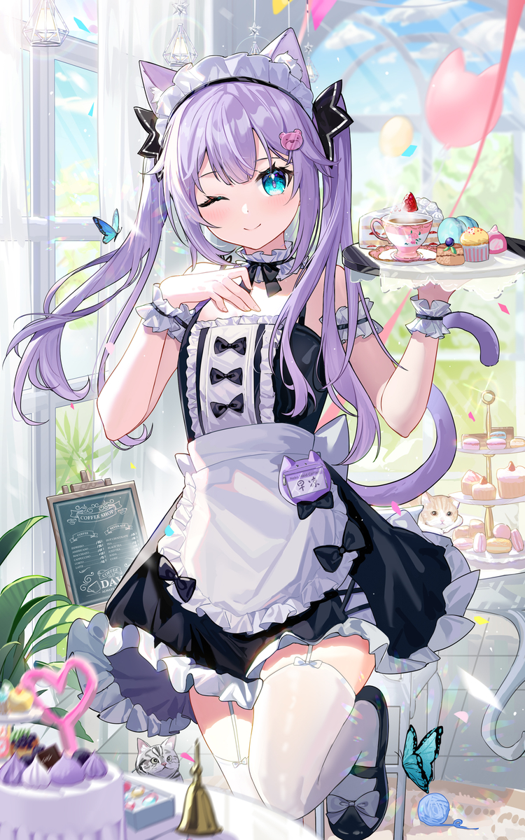 This is a pixiv picture whose title is 早凉咖啡厅.