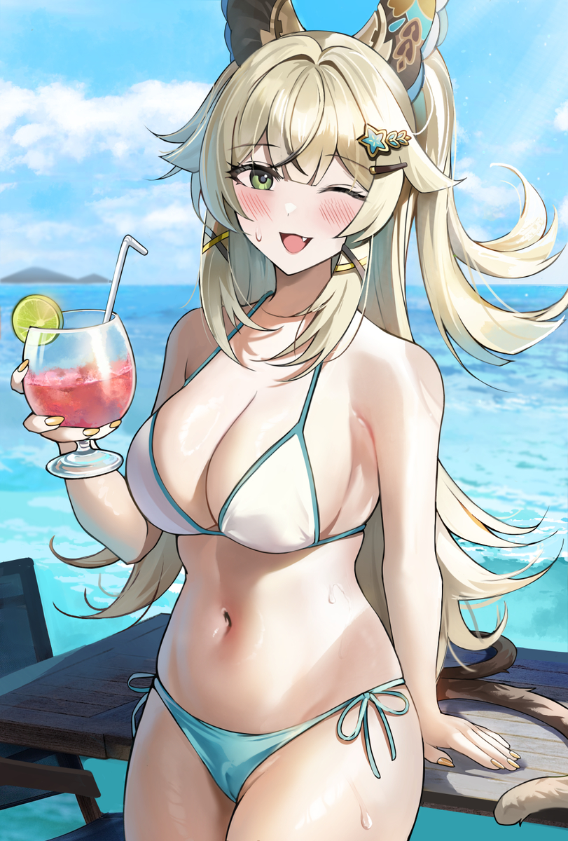 This is a pixiv picture whose title is 綺良々🏖️.