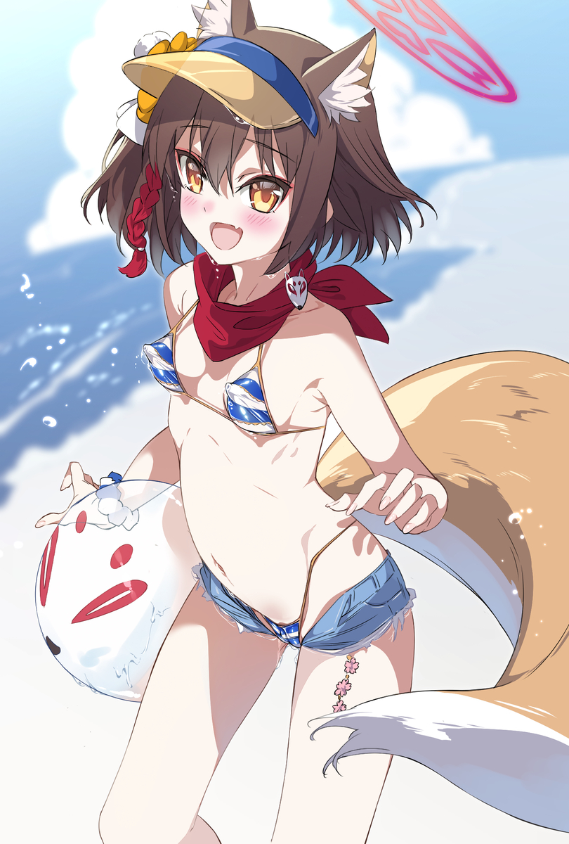 This is a pixiv picture whose title is 水着イズナ.