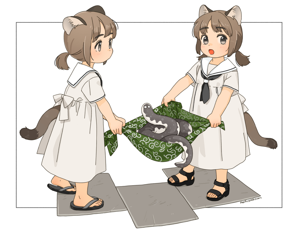 This is a pixiv picture whose title is FUROSHIKI.