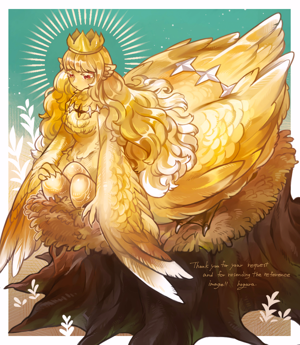 This is a pixiv picture whose title is 【Skeb】golden goose.