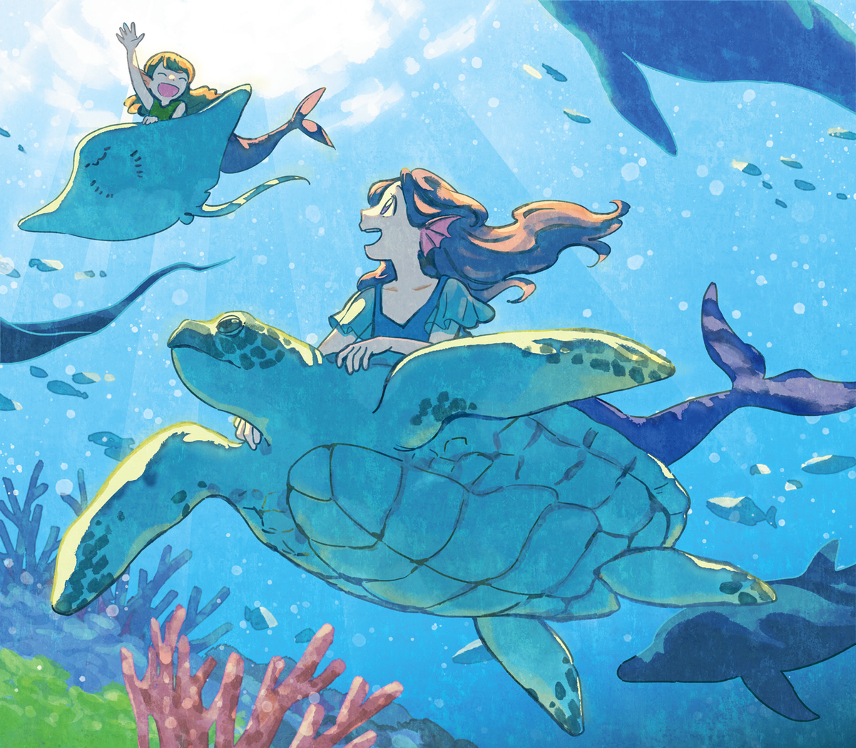This is a pixiv picture whose title is やっほ〜.