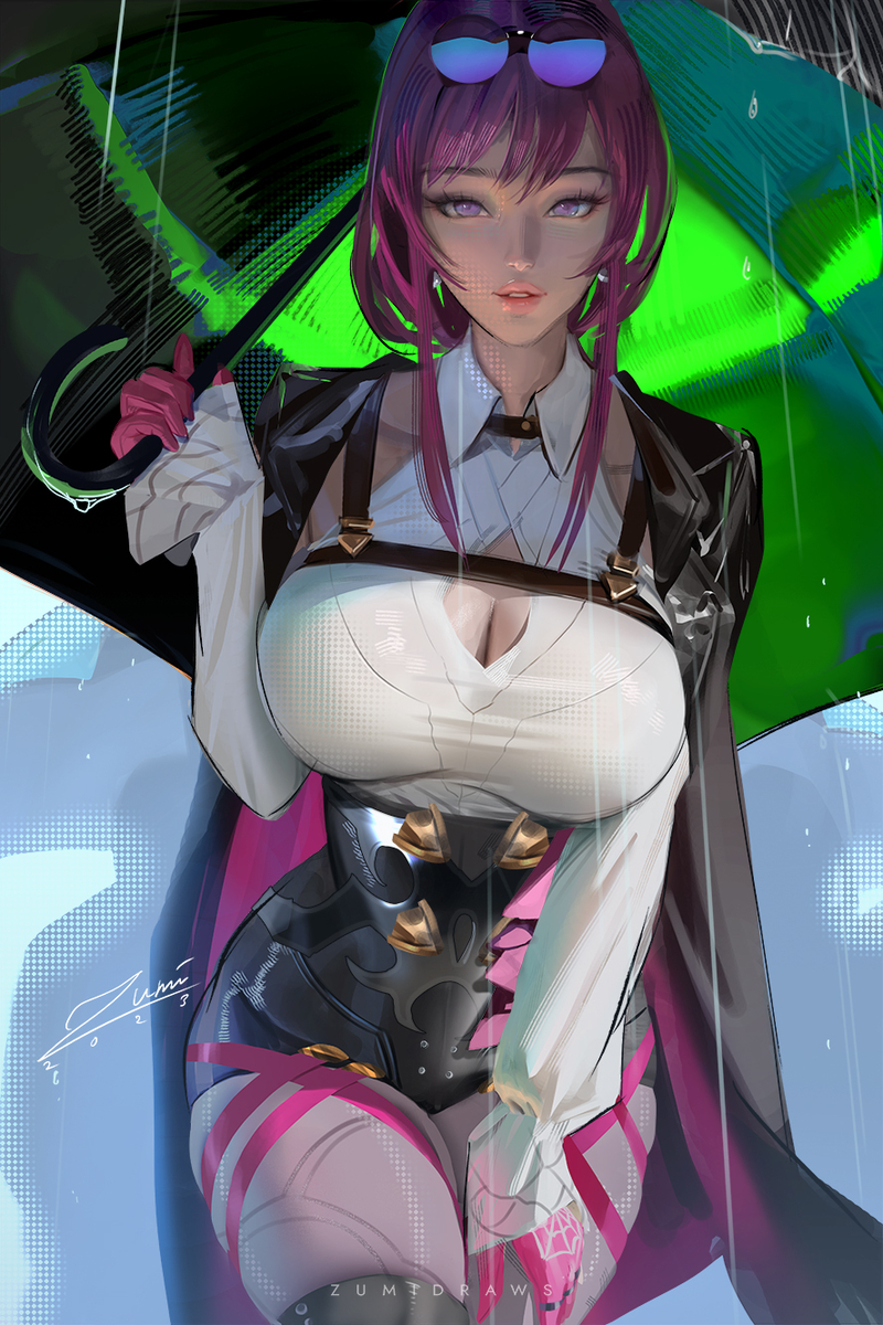 This is a pixiv picture whose title is Kafka.