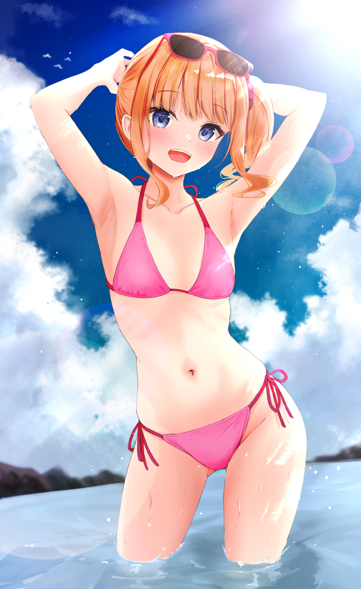 This is a pixiv picture whose title is 夏！.