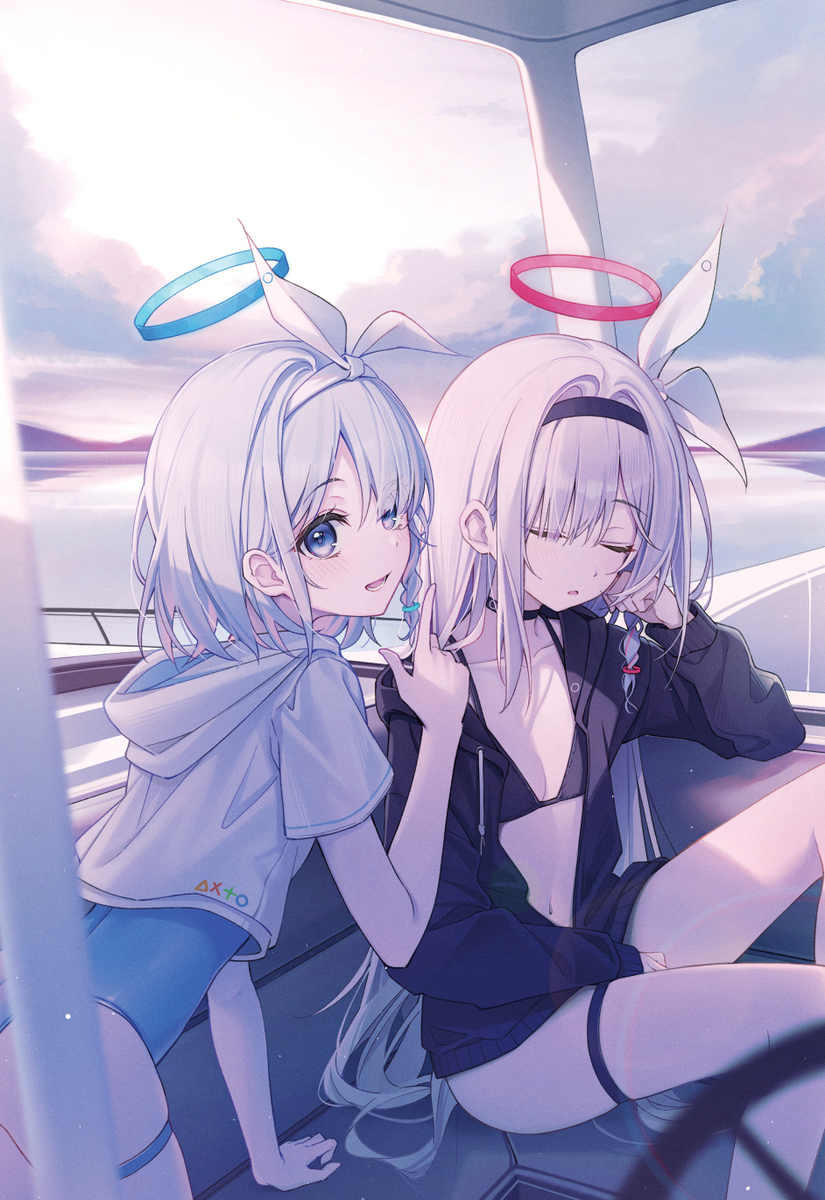 This is a pixiv picture whose title is ブルアカ.