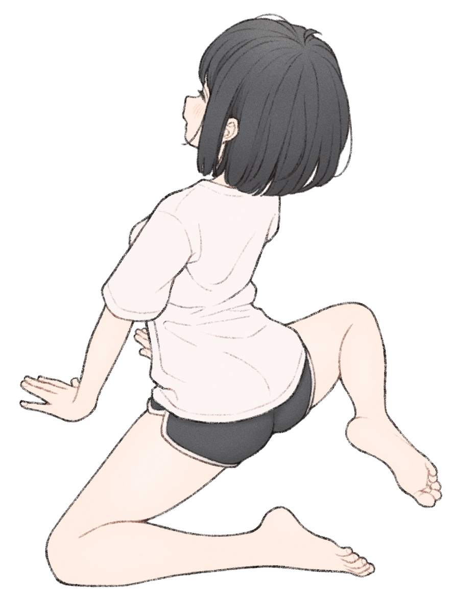 This is a pixiv picture whose title is ストレッチ.
