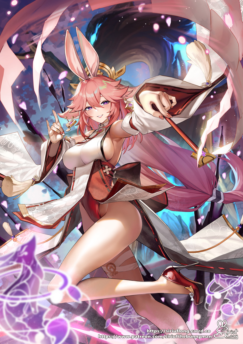 This is a pixiv picture whose title is Yae bunny.