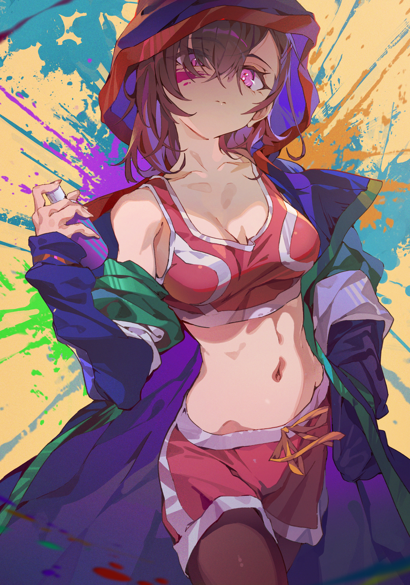 This is a pixiv picture whose title is 三日月 閑.