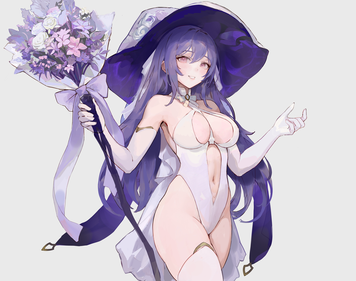 This is a pixiv picture whose title is Wedding Witch.