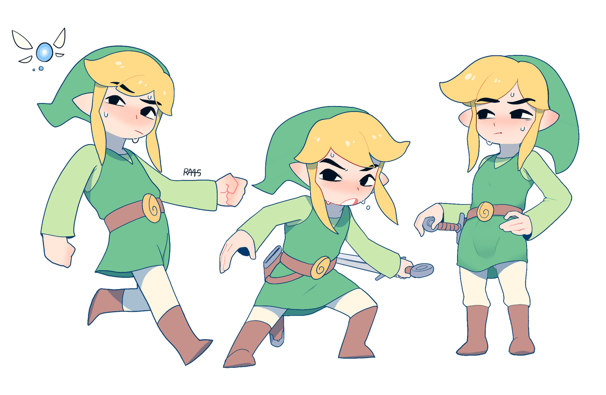 This is a pixiv picture whose title is toon link.