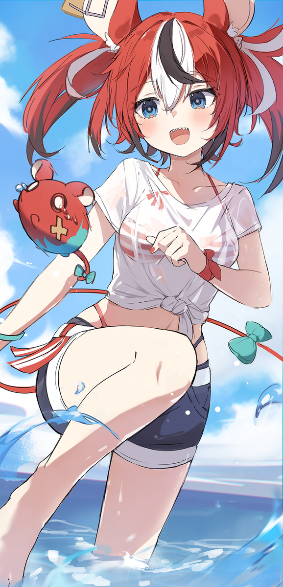 This is a pixiv picture whose title is Swimsuit Bae.