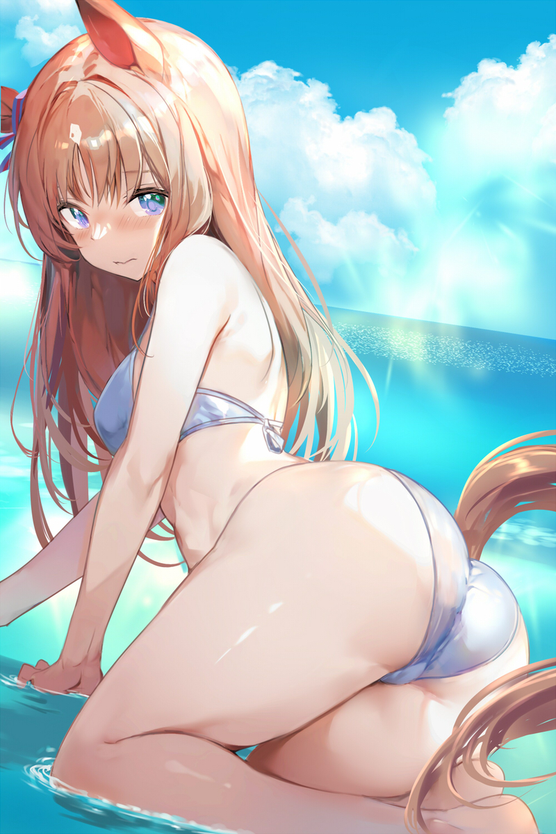This is a pixiv picture whose title is 水着グラス.