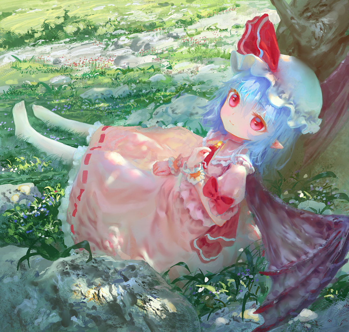 This is a pixiv picture whose title is Remilia Scarlet.