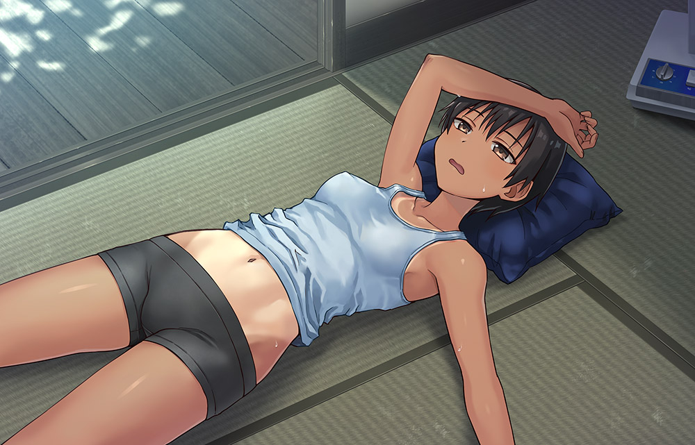 This is a pixiv picture whose title is あちー.