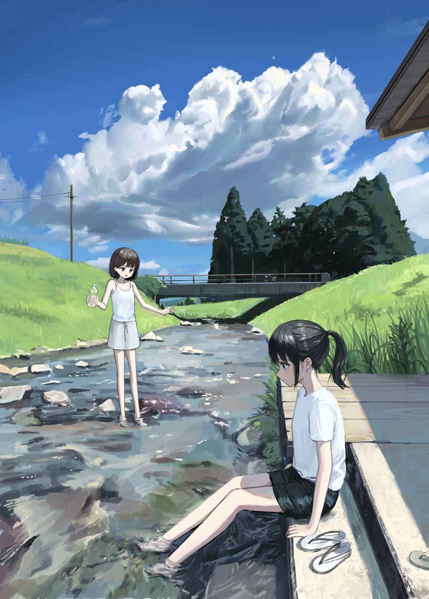 This is a pixiv picture whose title is つめたい.