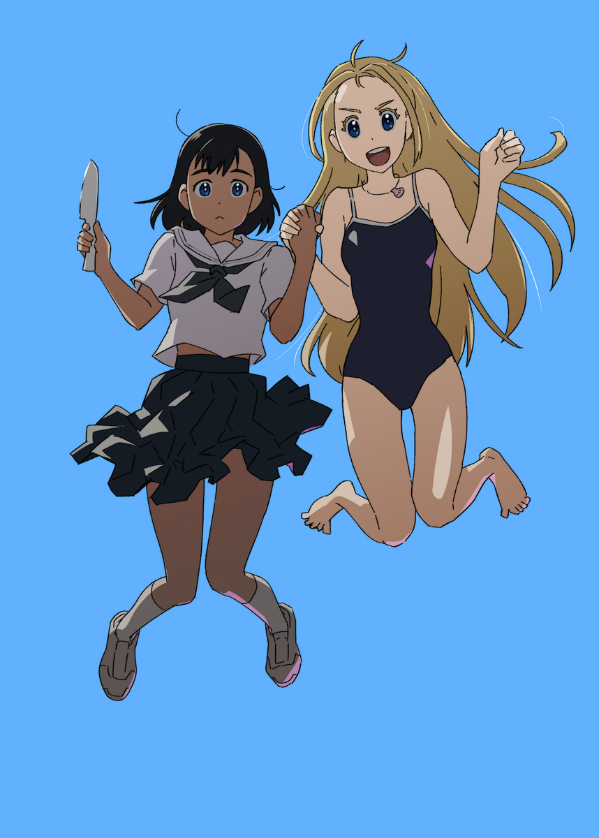 This is a pixiv picture whose title is 仲良し姉妹のきららジャンプ.