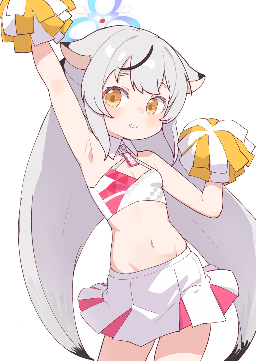 This is a pixiv picture whose title is Cheerleader Kokona.