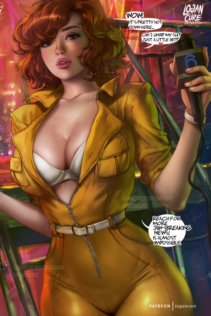 This is a pixiv picture whose title is April O'Neil..