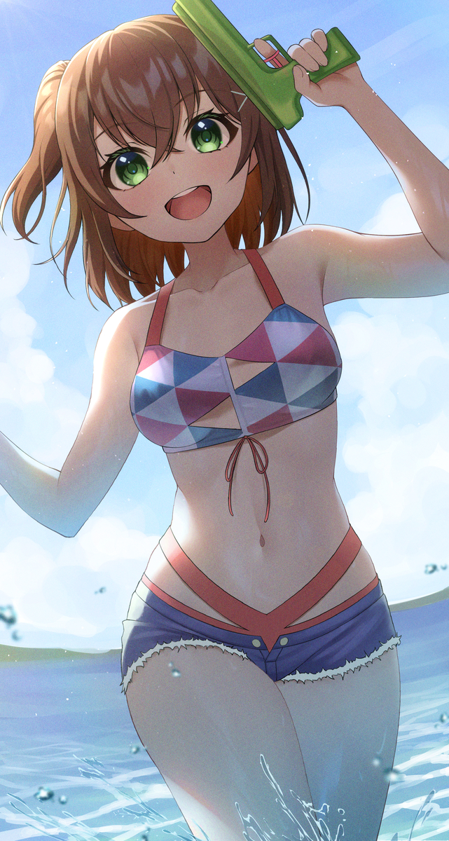 This is a pixiv picture whose title is 水着.