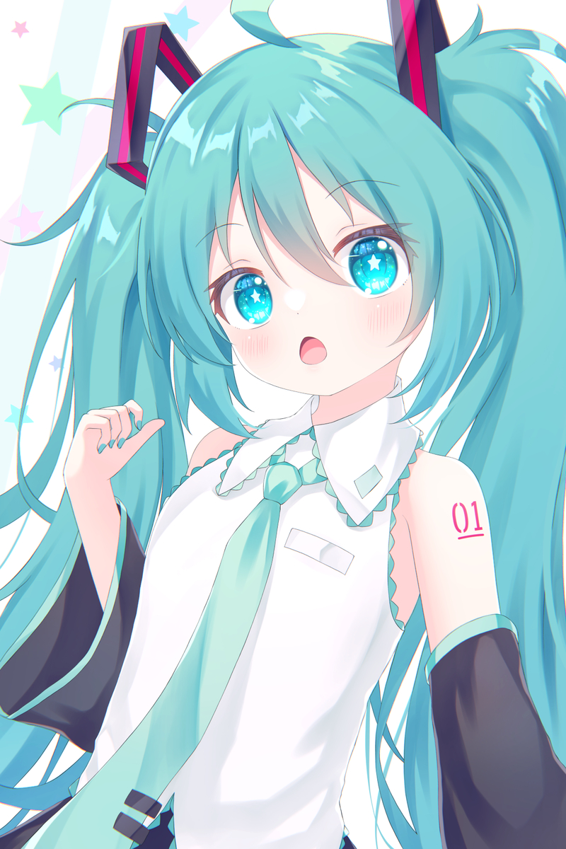 This is a pixiv picture whose title is miku.