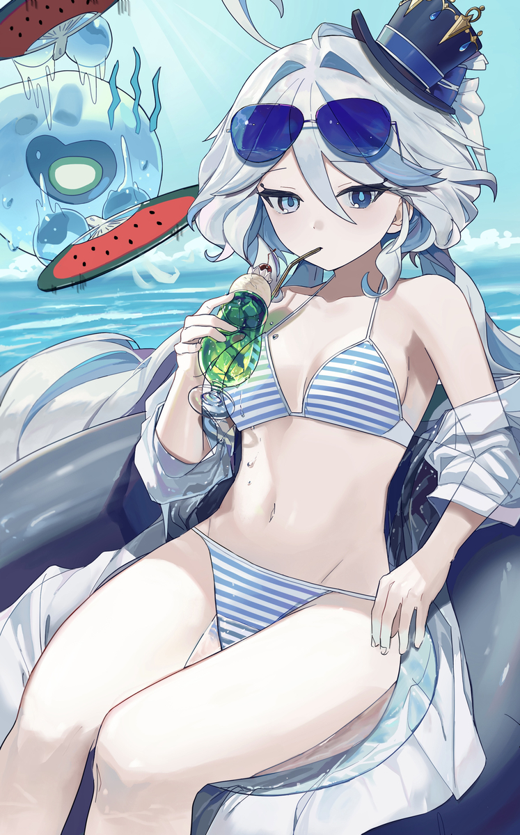 This is a pixiv picture whose title is 🏖.