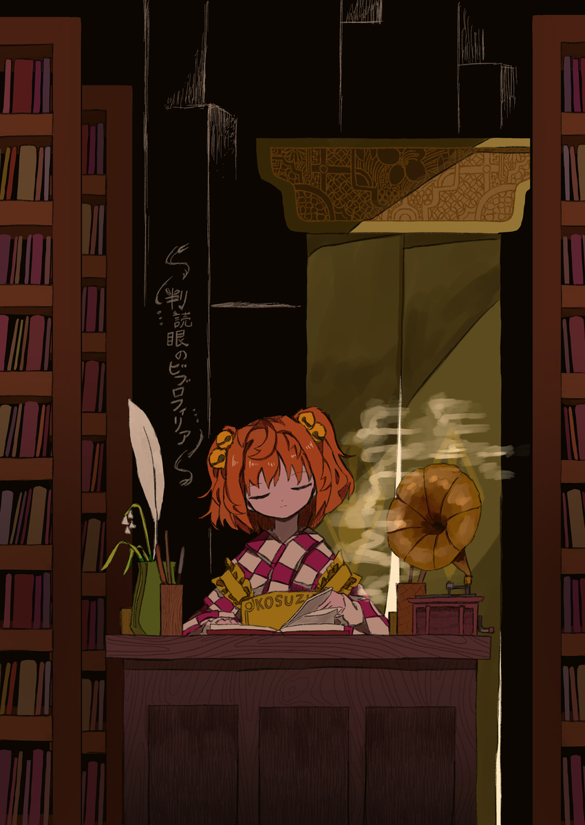 This is a pixiv picture whose title is 判読眼のビブロフィリア.