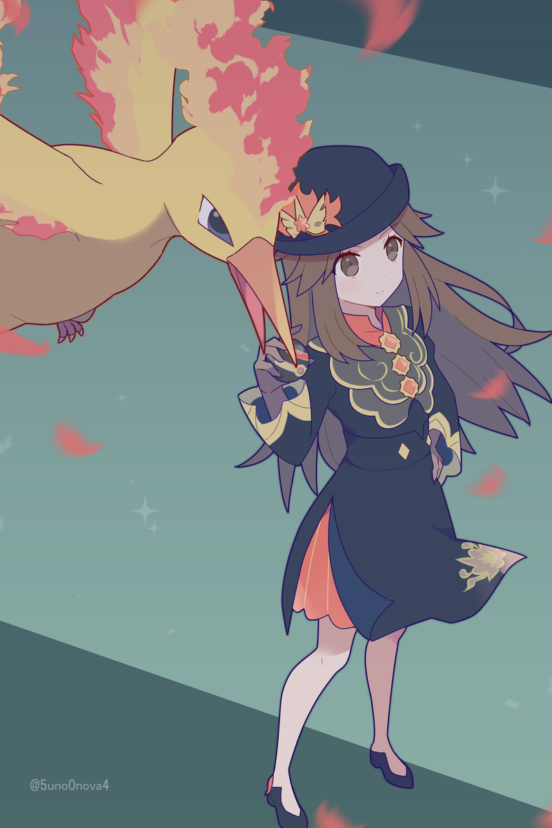 This is a pixiv picture whose title is チャンピオン リーフ.