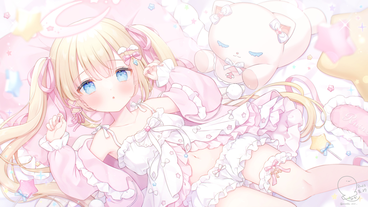 This is a pixiv picture whose title is 【お仕事】癒月るいなちゃん.