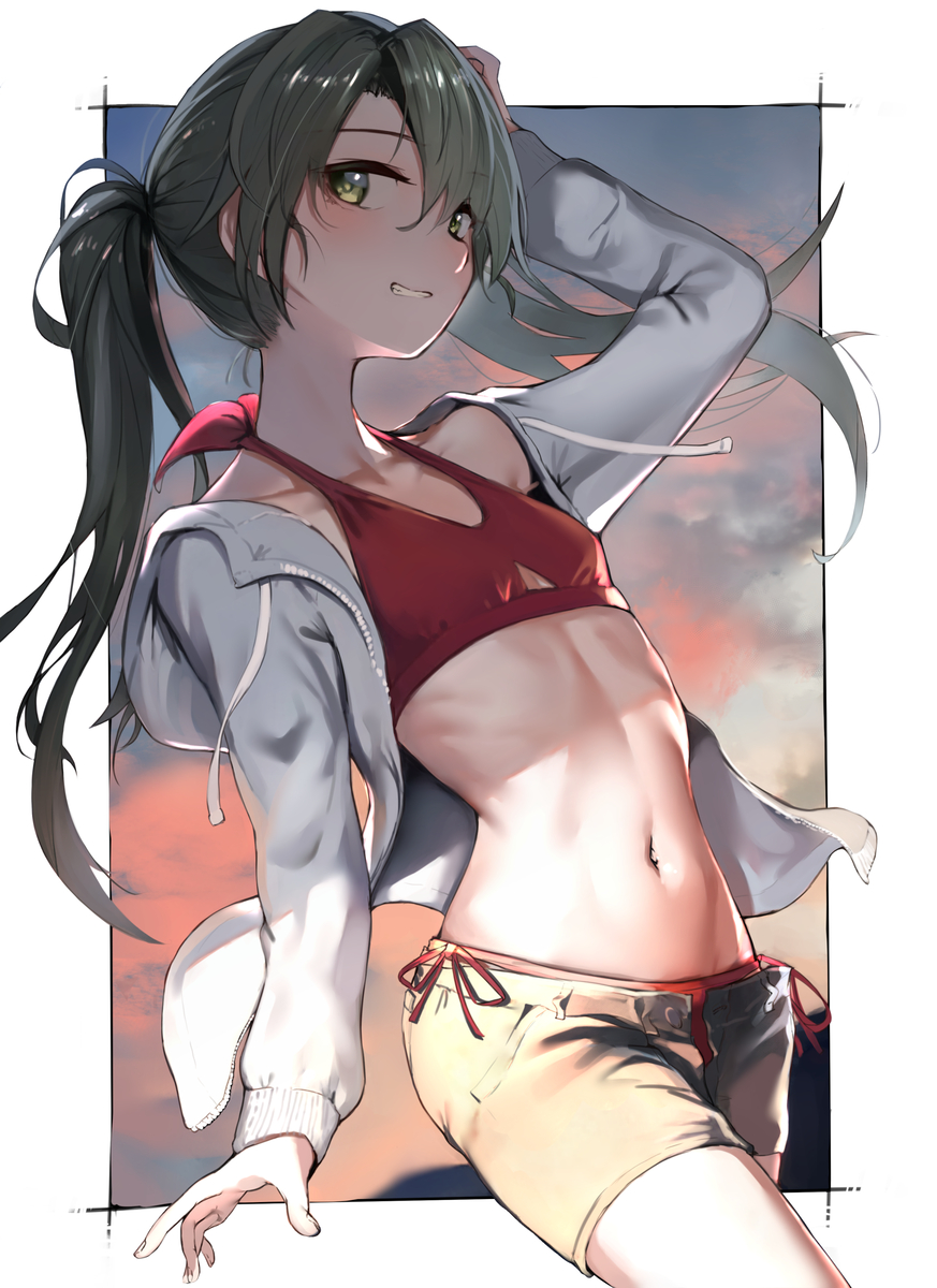 This is a pixiv picture whose title is 残暑.