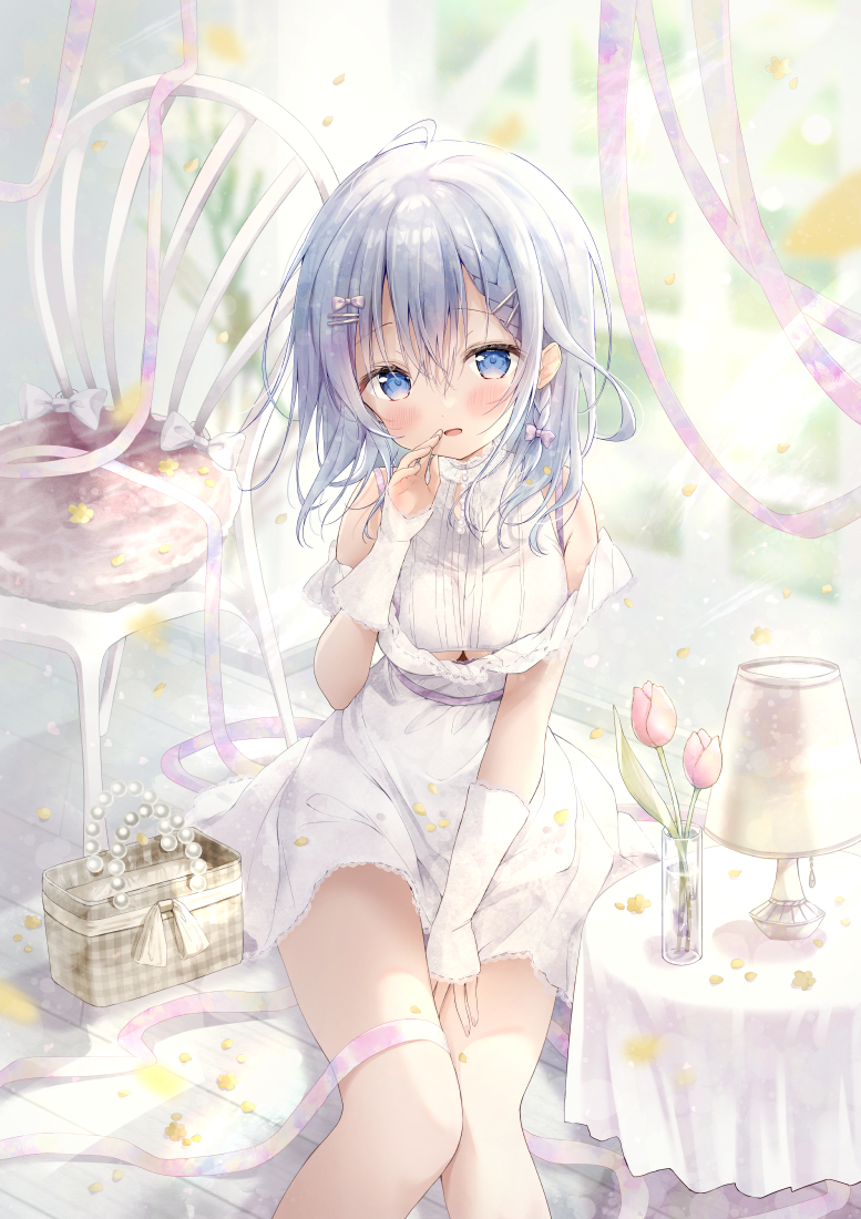 This is a pixiv picture whose title is 「あの…せ、ん、ぱ、い…♡」.