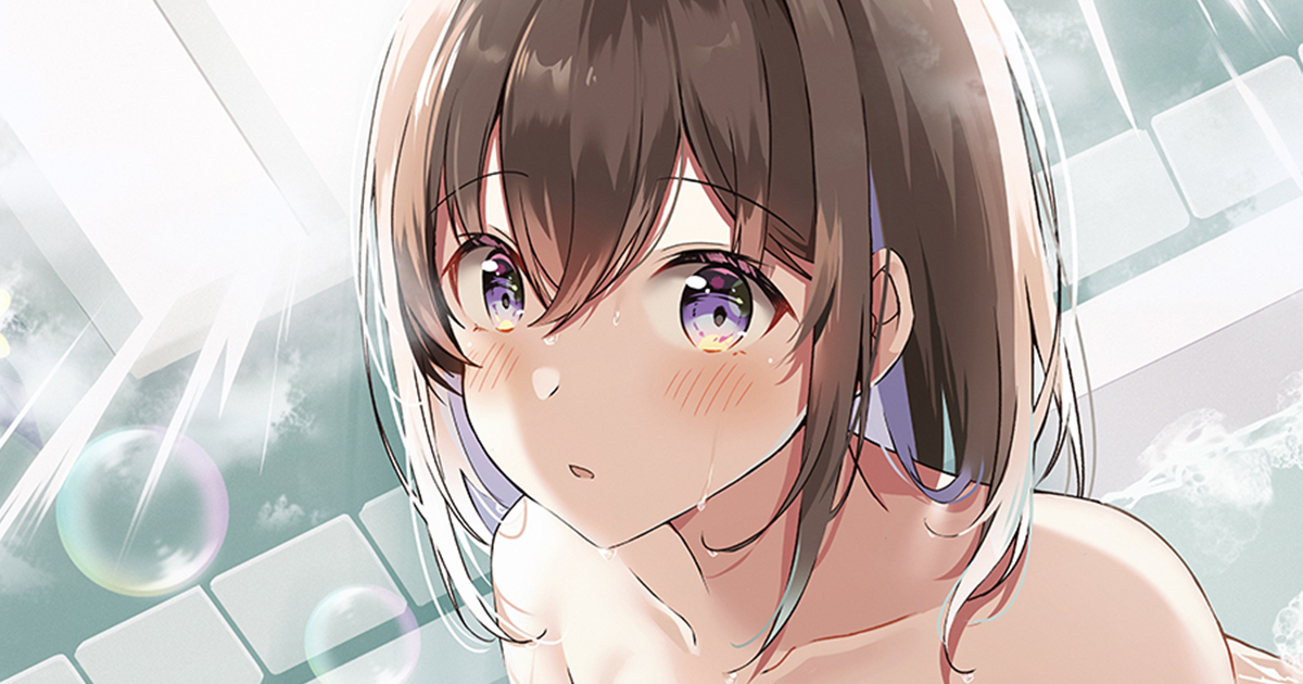 This is a pixiv picture whose title is お風呂ではわわちゃんと鉢合わせ.