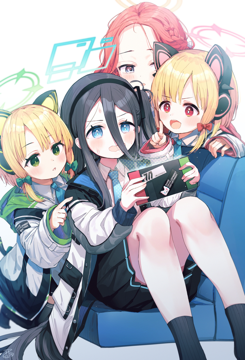 This is a pixiv picture whose title is ゲーム開発部！.