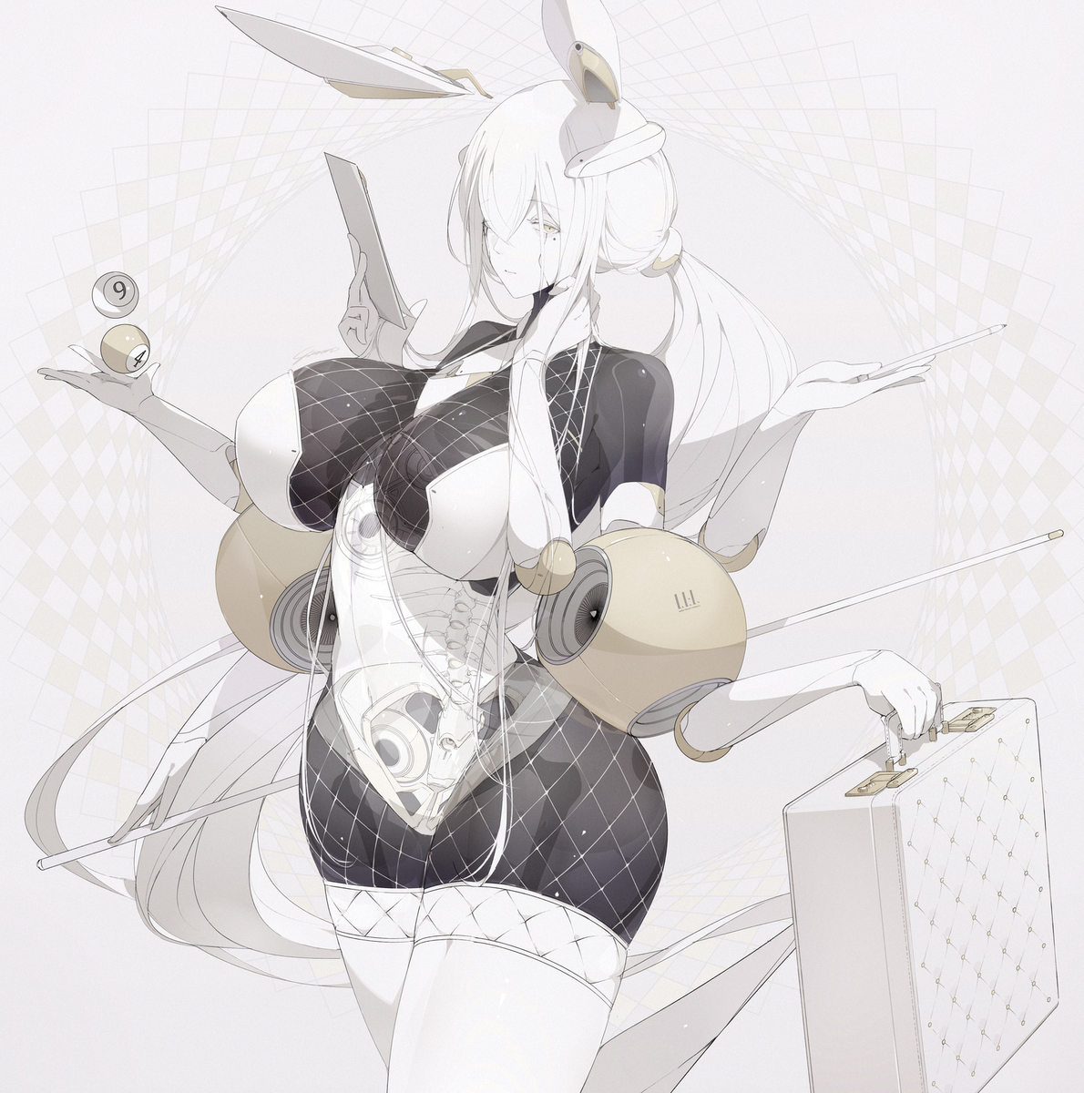 This is a pixiv picture whose title is bunny.