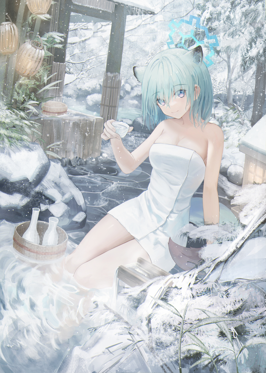 This is a pixiv picture whose title is 🍶.