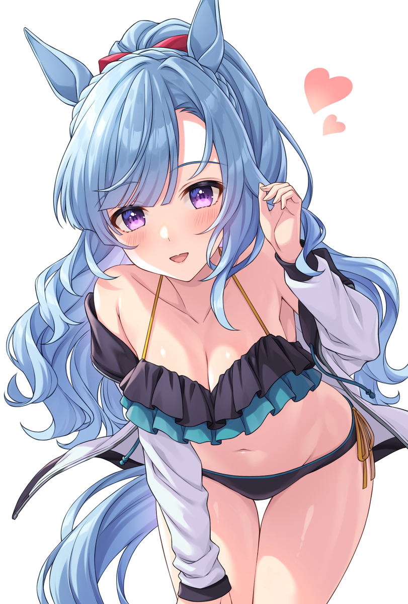 This is a pixiv picture whose title is 水着パーカーアルダン.