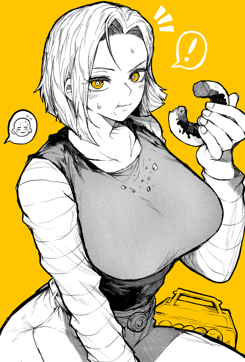 This is a pixiv picture whose title is 18号！.